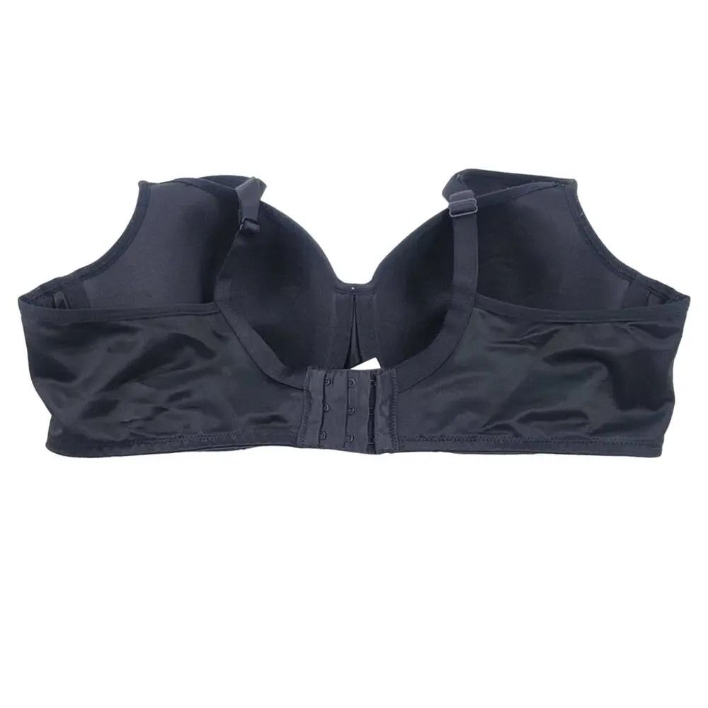 Cacique Black Lace Detail Balconette Full Coverage Underwire Bra Size 40D